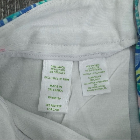 NEW Lilly Pulitzer Callahan Stretch 5” Inseam Short in Mermaids Cove—size 0 - Picture 9 of 13